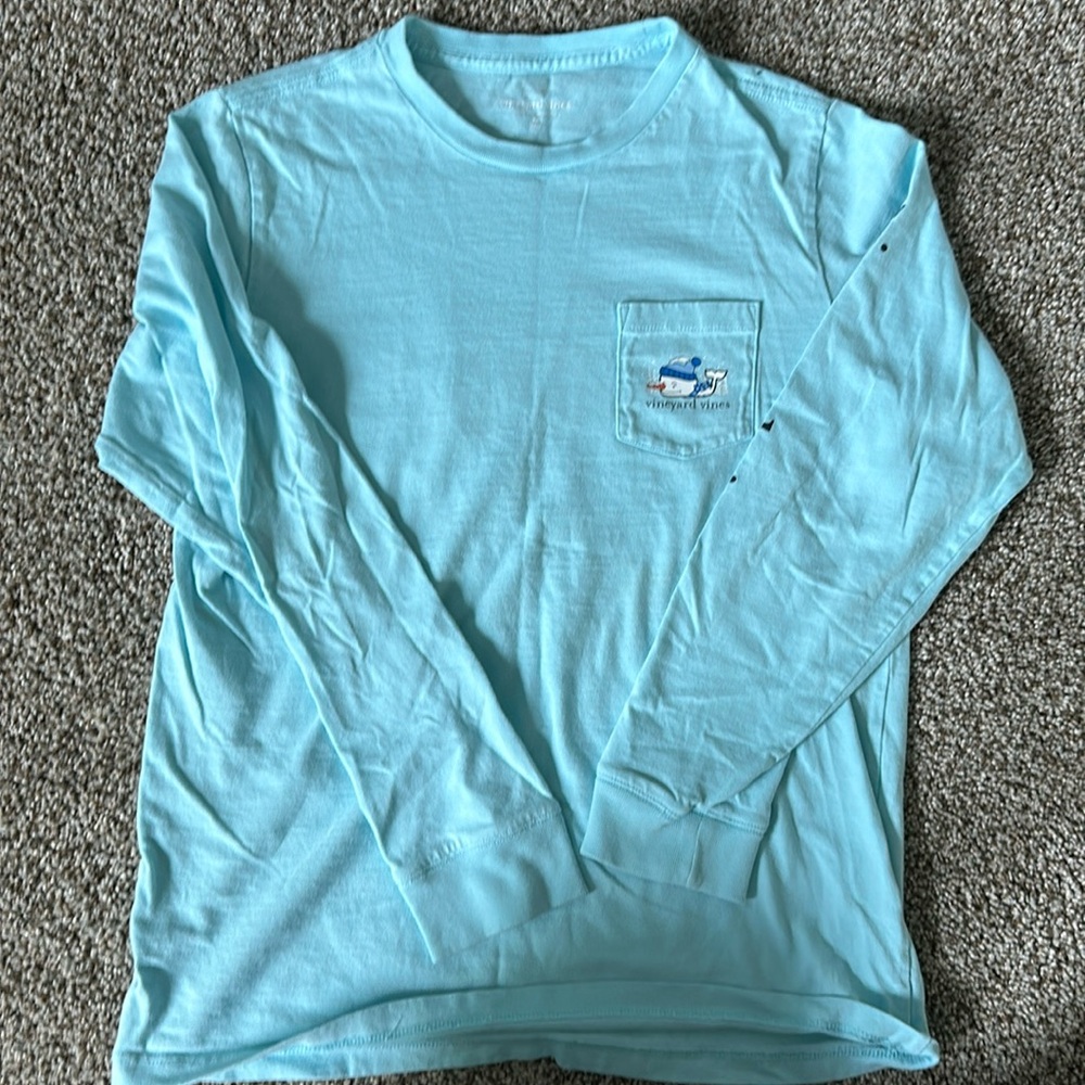 Vineyard Vines snowman long sleeve t-shirt